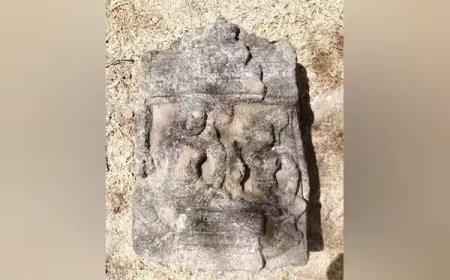 13ம் நுாற்றாண்டு கல் சிற்பம் துாத்துக்குடியில் கண்டெடுப்பு.