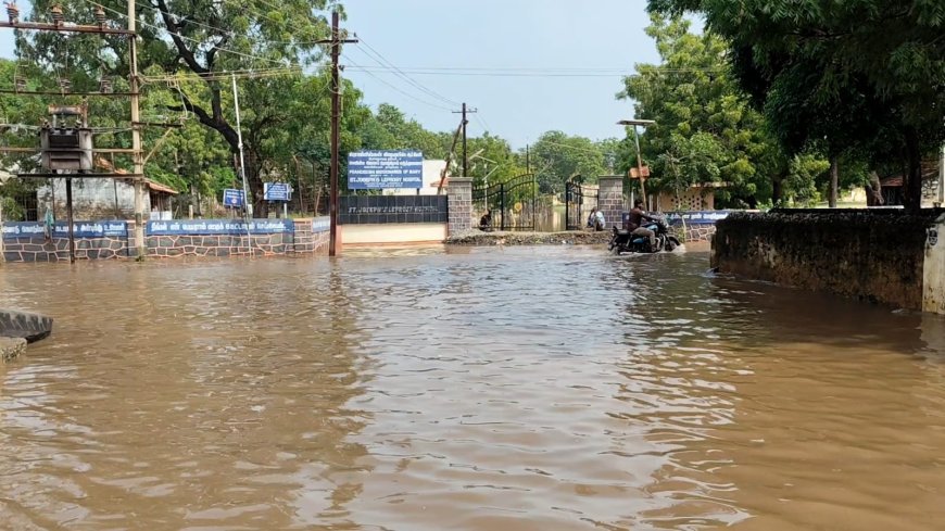 சாலையில் தேங்கி நிற்கும் மழைநீர்.,  தனித்து விடப்பட்டதா தூத்துக்குடி, மாப்பிள்ளையூரணி ஊராட்சி பகுதி?