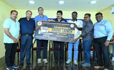 இந்திய கிரிக்கெட் அணிக்காக விளையாட தூத்துக்குடி வீரர்களுக்கு வாய்ப்பு-தமிழ்நாடு கிரிக்கெட் சங்கத்தின் செயலாளர்  பகுவன்தாஸ் ராவ் பேட்டி.!