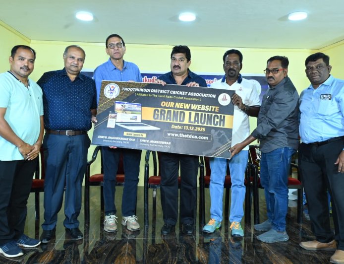 இந்திய கிரிக்கெட் அணிக்காக விளையாட தூத்துக்குடி வீரர்களுக்கு வாய்ப்பு-தமிழ்நாடு கிரிக்கெட் சங்கத்தின் செயலாளர்  பகுவன்தாஸ் ராவ் பேட்டி.!