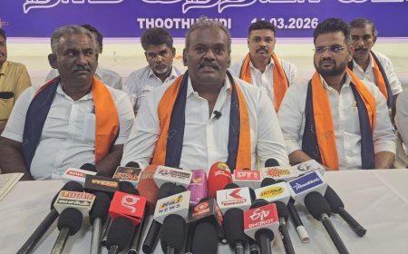 தூத்துக்குடியில் நாம் இந்தியர் கட்சியின் 2026 சட்டமன்றத் தேர்தல் முதல் கட்ட அறிக்கை வெளியீடு.!