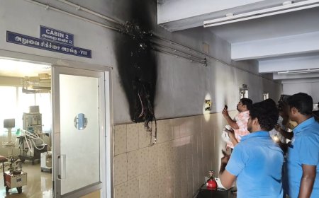 தூத்துக்குடி அரசு மருத்துவக் கல்லூரி மருத்துவமனையில் மின் கசிவு – தீ விபத்து தவிர்ப்பு.!