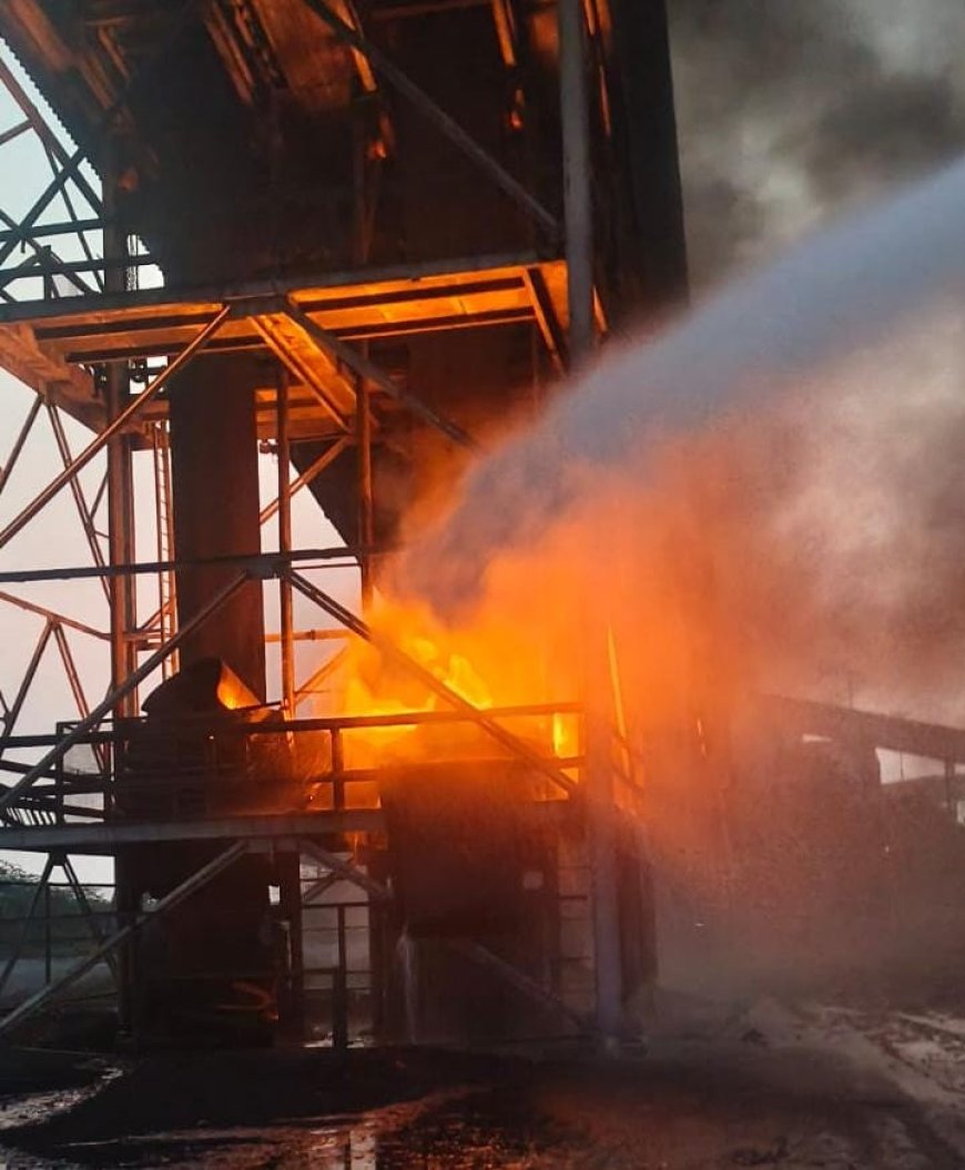 தூத்துக்குடி அனல் மின் நிலையத்தில் மீண்டும் தீ விபத்து.!