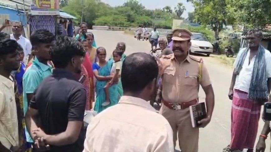 ஒழுங்கா போறீங்களா., அனைவரையும் கைது செய்து உள்ளே வைத்து விடுவேன் - மிரட்டிய ஆய்வாளர்.!