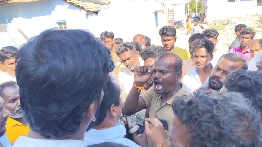 பிளஸ் டூ மாணவி கொலை: மாணவியின் குடும்பத்தினரை சந்தித்து ஆறுதல் கூற வந்த ஆதவ் அர்ஜுனாவுக்கு கிராம மக்கள் கடும் எதிர்ப்பு.!