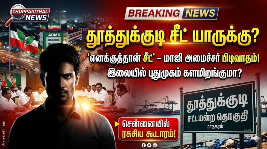 தூத்துக்குடி சீட் யாருக்கு? 'எனக்குத்தான் சீட்’ – மாஜி அமைச்சரின் பிடிவாதம்!