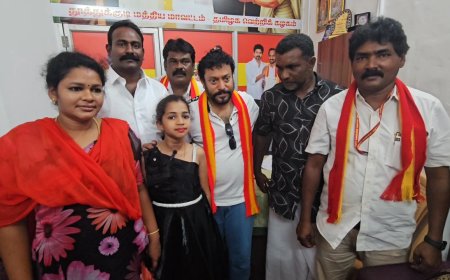 “தூத்துக்குடியில் சிறுமியின் பிரச்சார பாடல் நடிகர் ஸ்ரீ நாத் வெளியிட்டார்.!