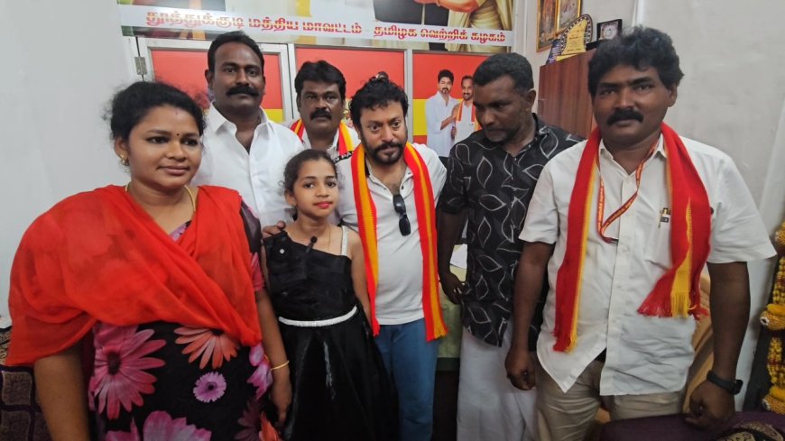 “தூத்துக்குடியில் சிறுமியின் பிரச்சார பாடல் நடிகர் ஸ்ரீ நாத் வெளியிட்டார்.!