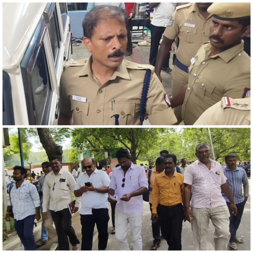 பத்திரிகையாளர்களிடம் தரக்குறைவாக நடந்துகொண்டதாக கூடுதல் காவல் கண்காணிப்பாளர் மீது நடவடிக்கை கோரி எஸ்.பி.யிடம் மனு.!